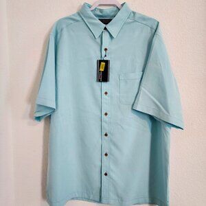 Roundtree & Yorke Men's short sleeve shirt, NWT size 2XT. ITEM 1012247MT